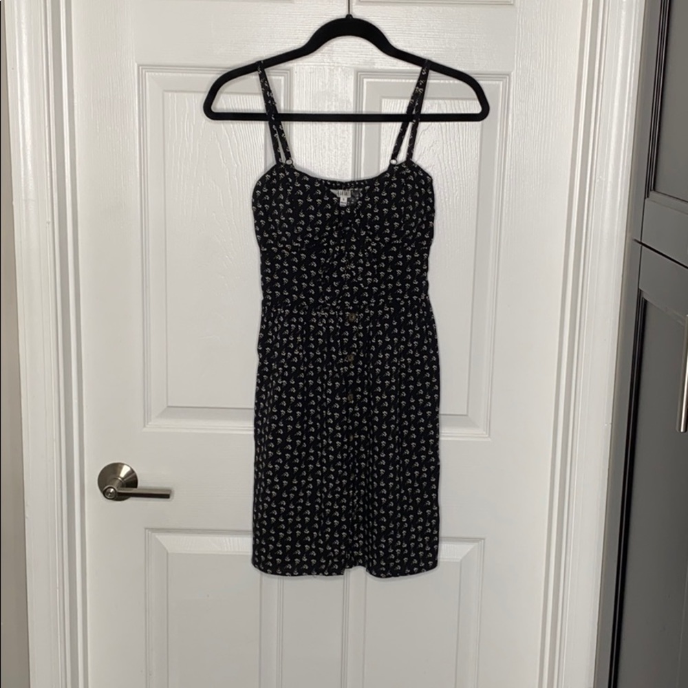 black floral dress